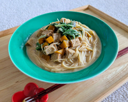 たんぱく質たっぷり「ヘルシー豆乳温麺」
